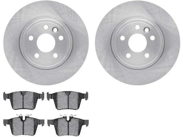 Rear Brake Pad and Rotor Kit for Jaguar E-Pace (2018–2020) DD178WS