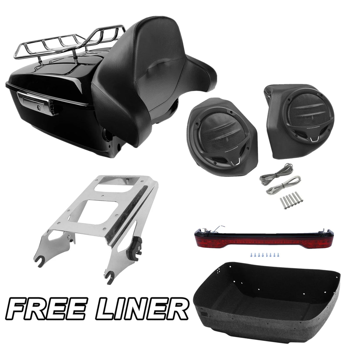 Backrest Speakers for Harley Electra Road Glide King 2009-2013