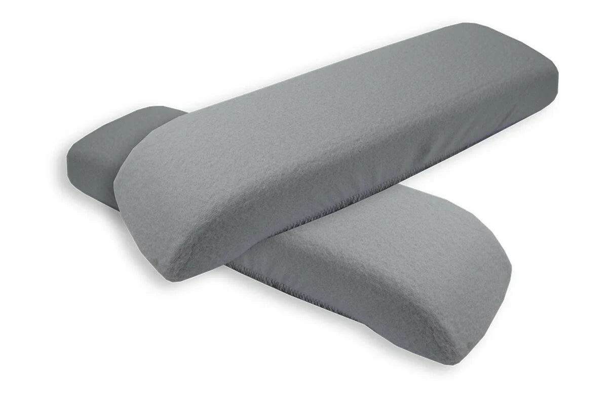 Fleece Console Lid Armrest Cover for Infiniti FX35 (2003–2005) Gray