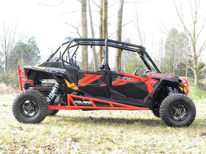 SuperATV Red Rock Slider Nerf Bars for Polaris RZR XP 4 1000 (2014–2023)