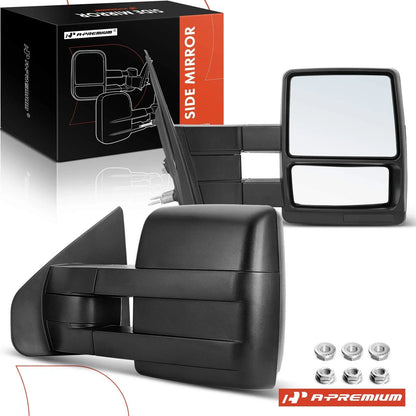 Manual Towing Mirrors for Ford F-150 (2004–2014) - Heated, Manual Fold