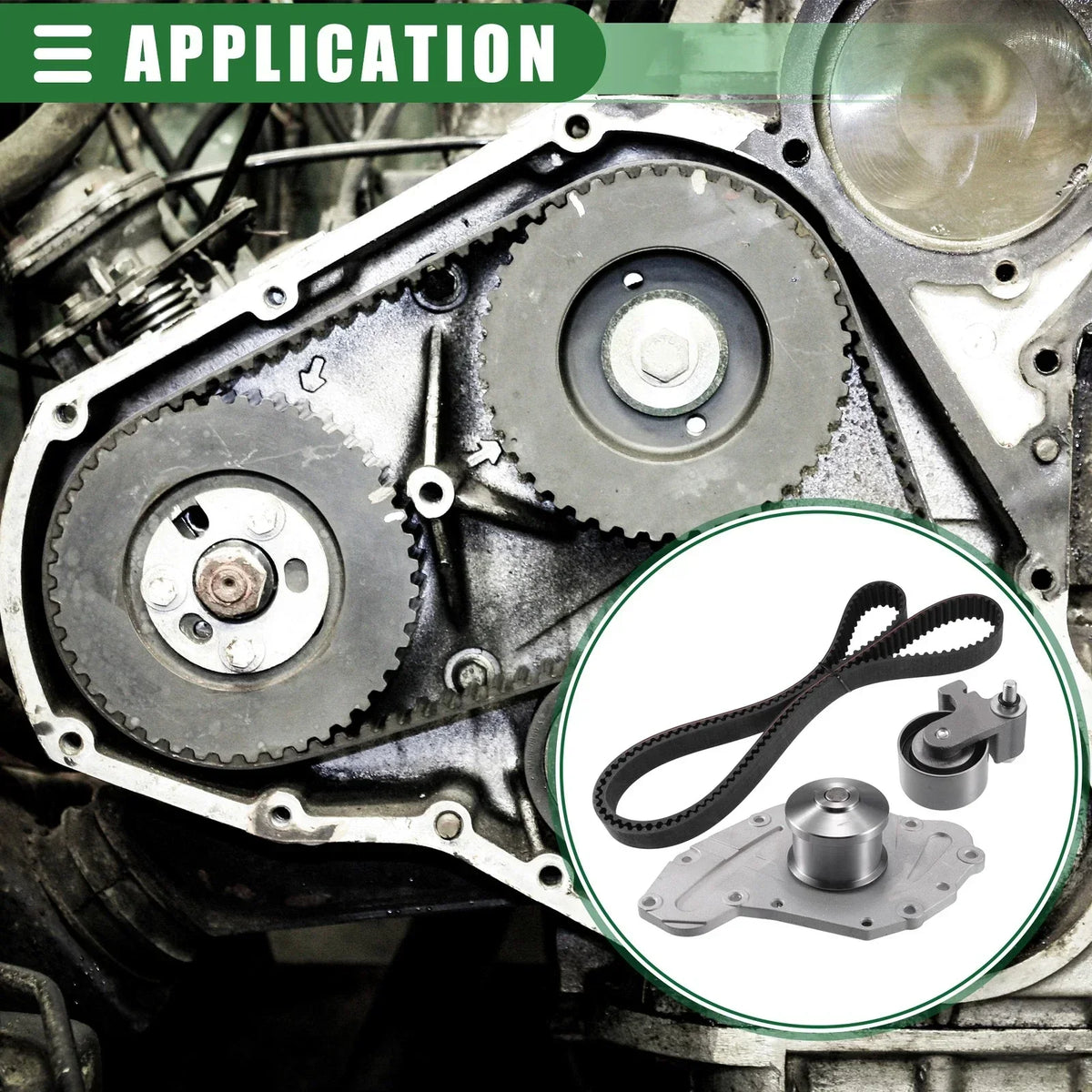 Water Pump & Engine Timing Belt Set for 2006-2010 Dodge Charger