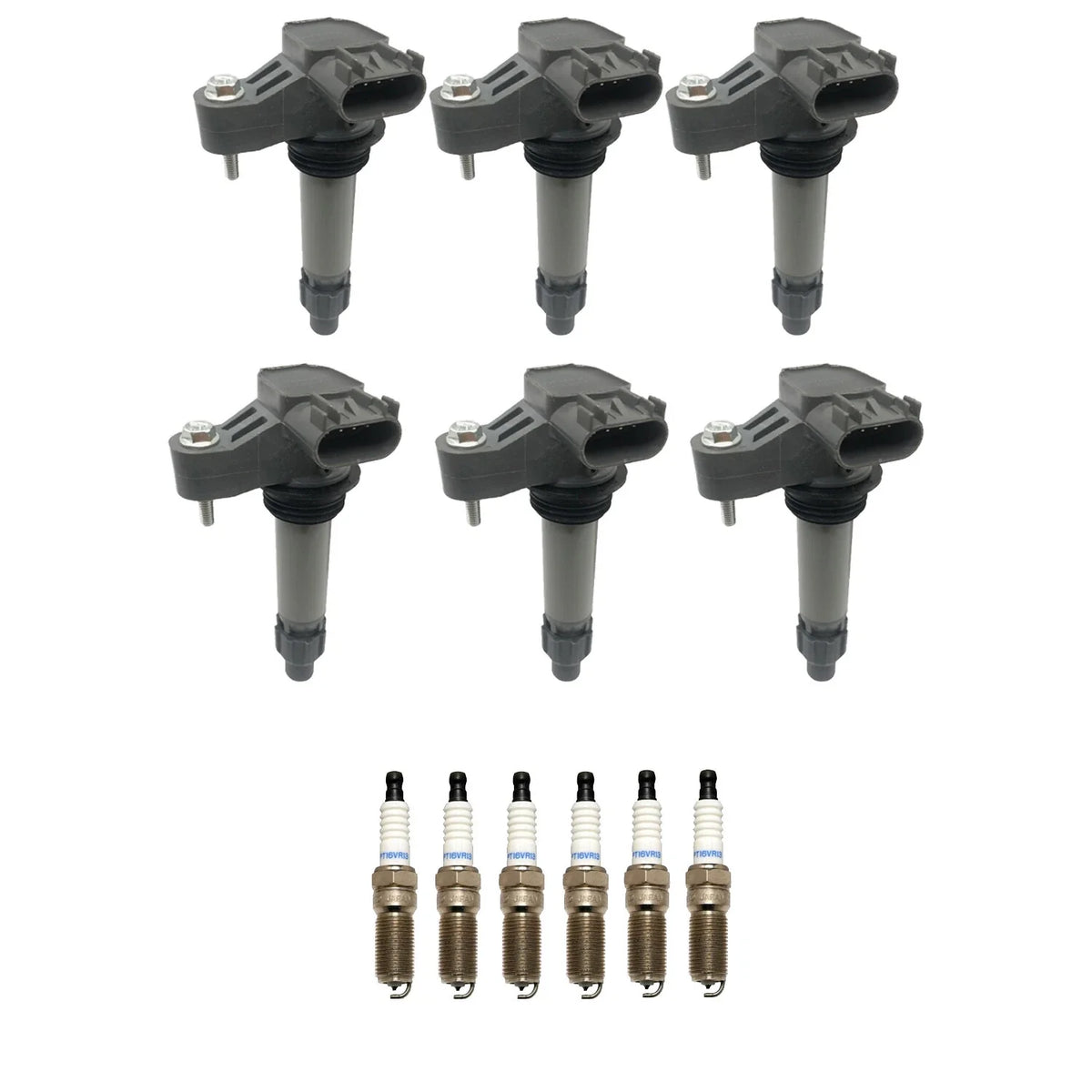 Set of 6 Ignition Coils & Spark Plugs for Cadillac CTS V6 LY7 (2008–2014)
