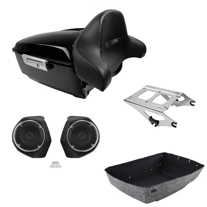 Backrest Speakers for Trunk on Harley Street Glide CVO 2014-2026