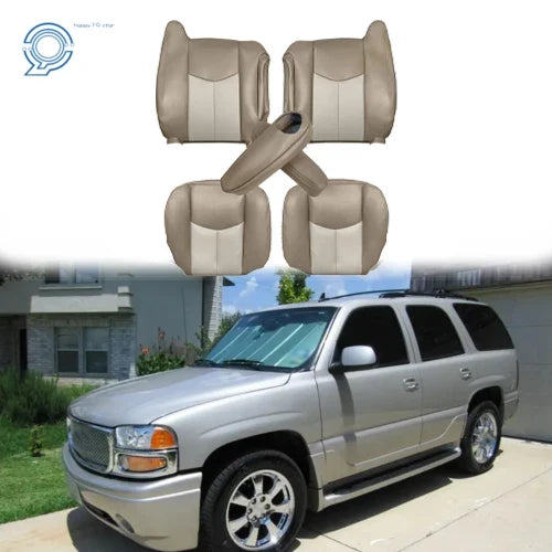 Set of 2 Seat Covers for GMC Yukon Sierra 2003–2006 (Tan)
