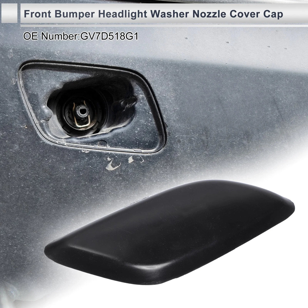 Bumper Headlight Washer Nozzle Cover Cap for Mazda 6 (2008–2012)
