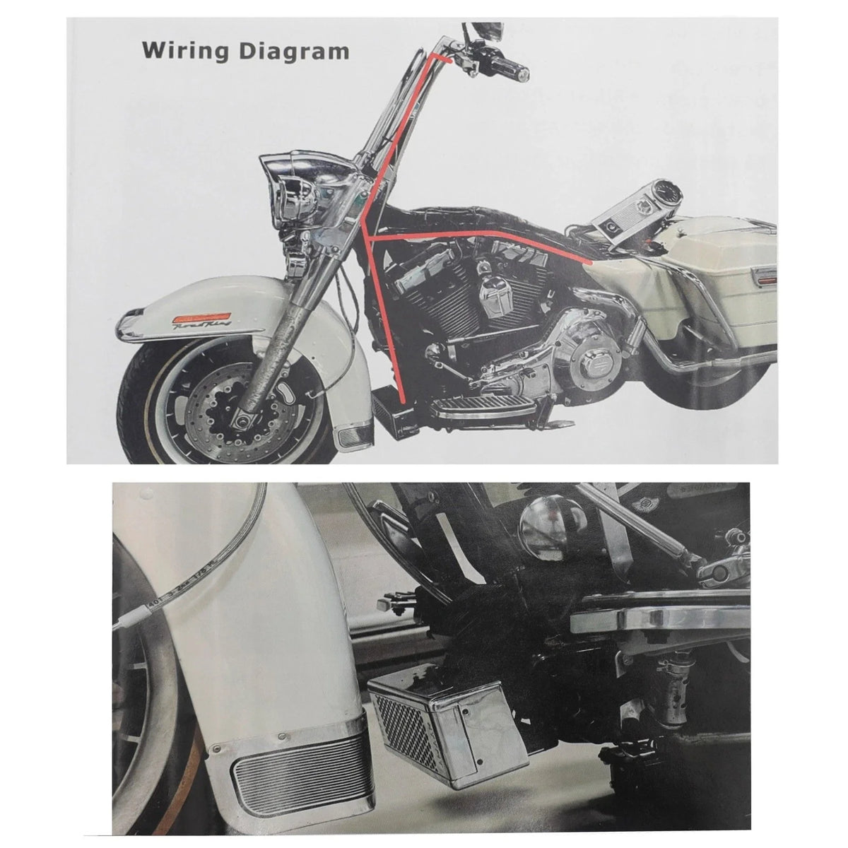 Chrome Oil Cooler Fan for Touring Models - Harley 2009-2016