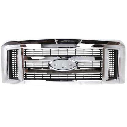 Chrome Grille Assembly for Ford E-350 Super Duty E-150 E-250 (2008–2021)
