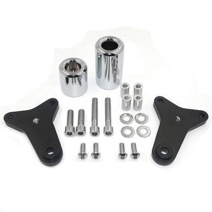 Aluminum Chromed Frame Slider Crash Protector for Suzuki 2011-2020, No Cut
