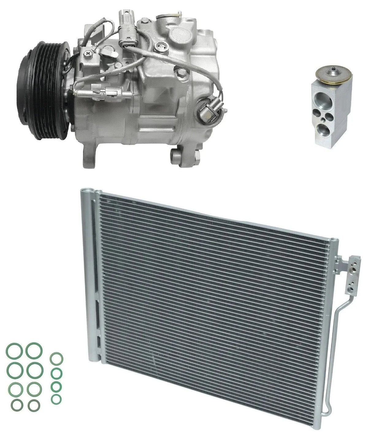 AC Compressor Kit With Condenser for BMW 528i 2.0L Turbo (2014–2014)