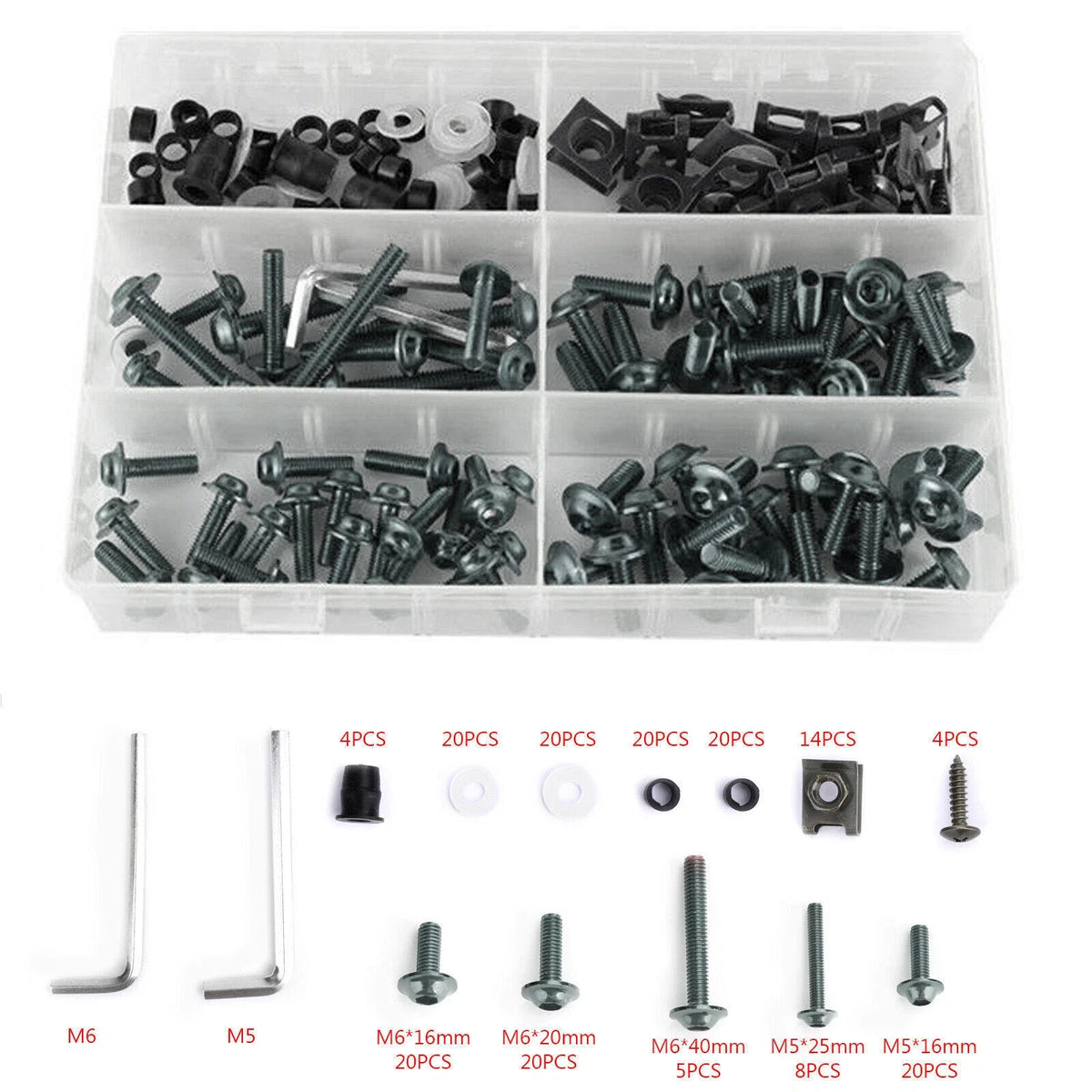 Fender Fastener Kit for Motorcycle Fairing (177x)