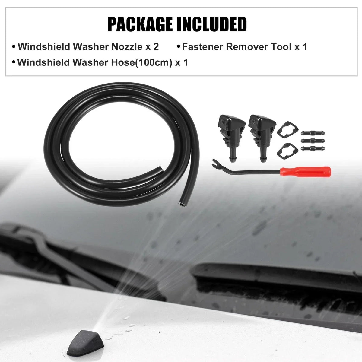 Windshield Washer Nozzles for Dodge Caliber (2007-2012) - 9 Pieces