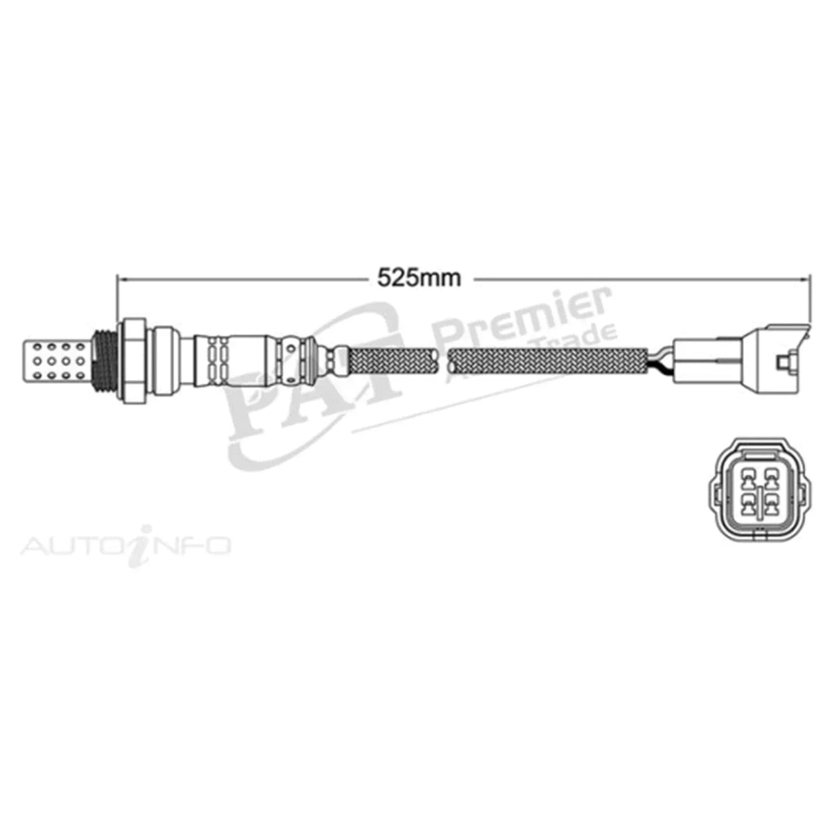 Post Cat Oxygen Sensor for Suzuki Carry GA413 (1999-2005)