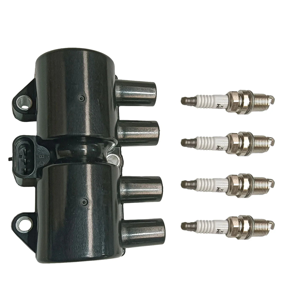 Ignition Coil & 4X Spark Plugs for Suzuki Aveo Wave (UF503)