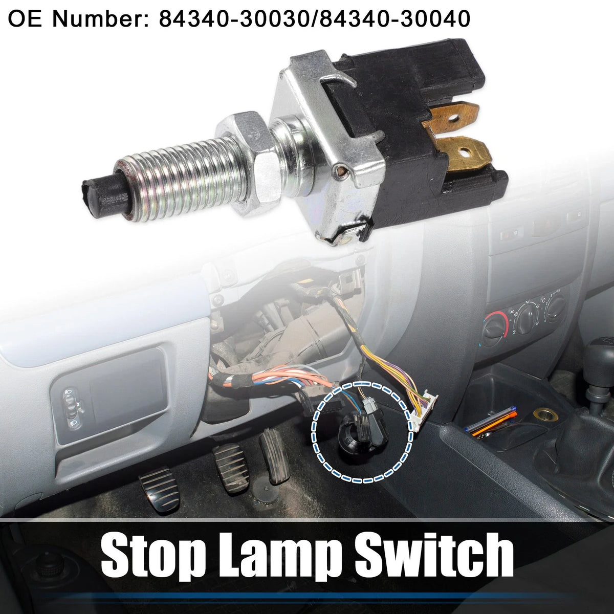 Brake Light Switch for Toyota 4Runner (1984–1991) No. 84340-30030