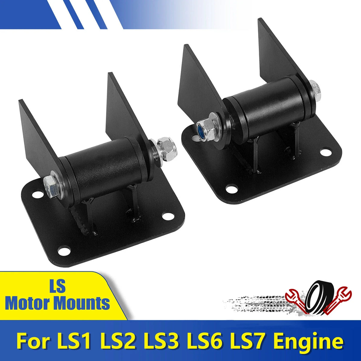 LS Engine Motor Mounts for LS1 LS2 LS3 LS6 LS7 (Universal)