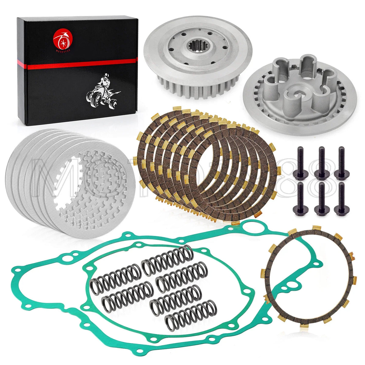 Center Hub & Pressure Plate Clutch Kit for Yamaha YFZ450 2006-2009, 2012-2013