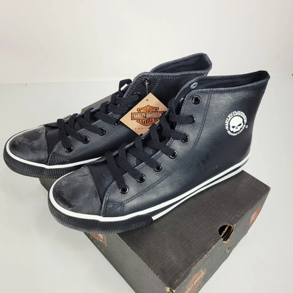 Harley-Davidson Baxter Black Willie-G Hi-Cut Sneakers Size 9.5