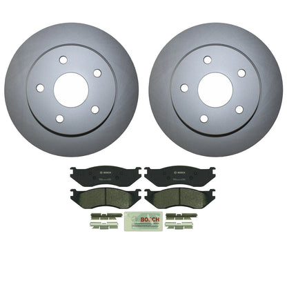 Semi-Metallic Brake Pads & 336mm Disc Rotors Front Kit for Ram 1500