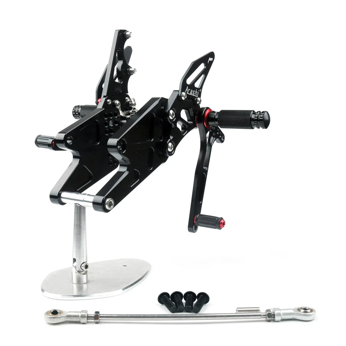 Adjustable Rearset Foot Pegs Black for Yamaha MT-03/MT-25 (2015-Present)