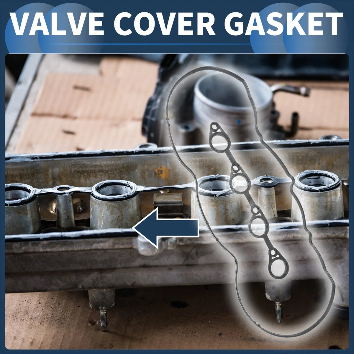 Valve Cover Gasket No. 224412B800 for Hyundai Accent Elantra Kia Rio Soul (2000–2023)
