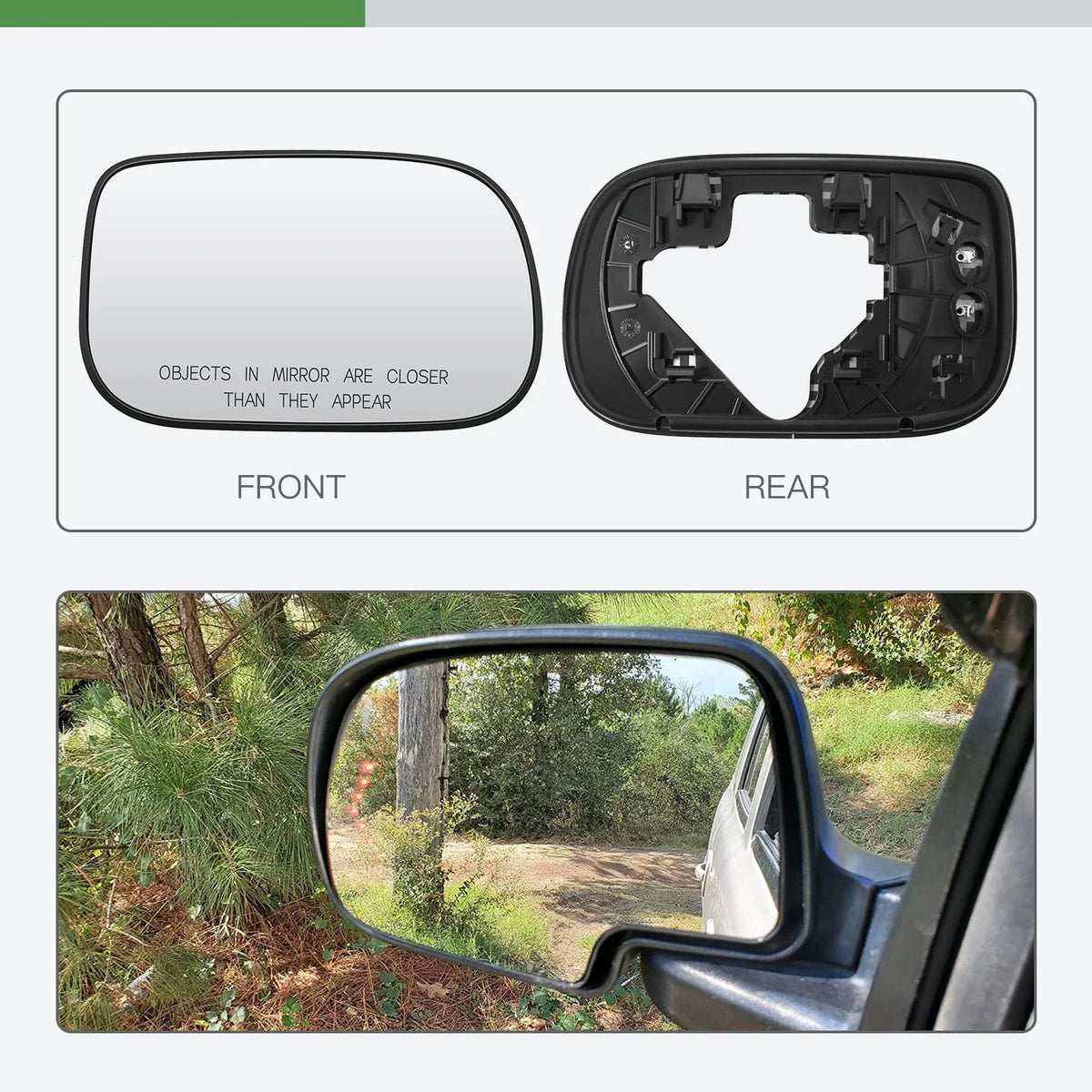2005-2008 Acura TSX / Honda Accord Hybrid Passenger Side View Mirror Glass
