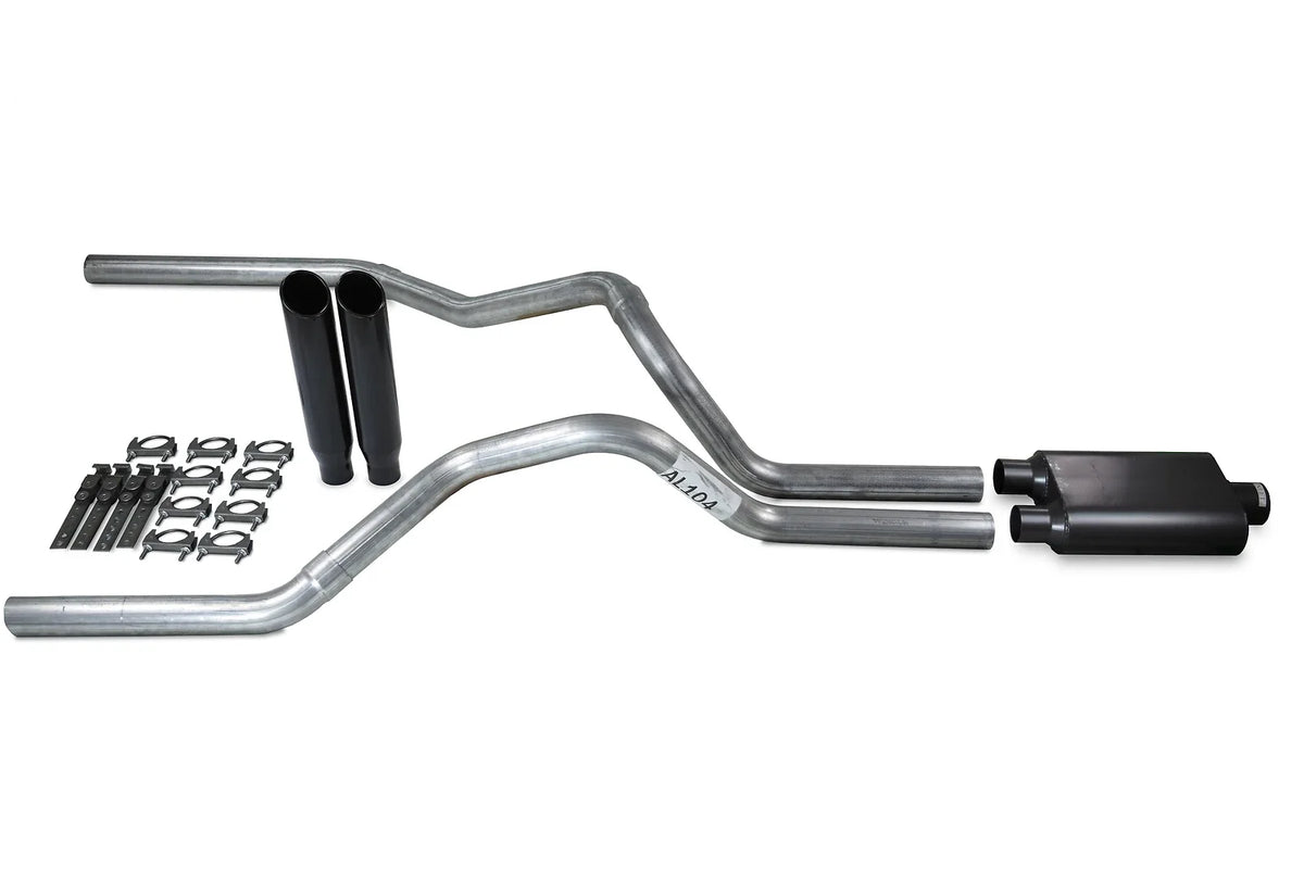 2 Chamber Muffler Dual Exhaust Kit 2.5" for Dodge Ram 1500 (1994-2003)
