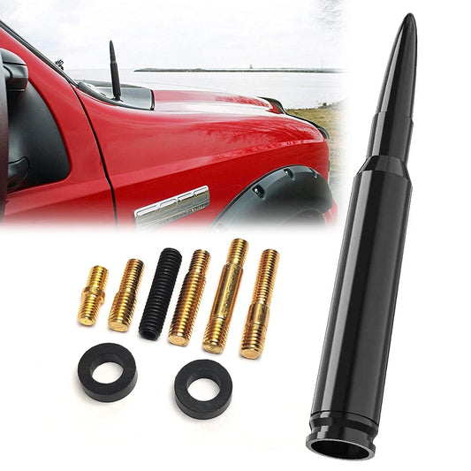 50 Cal Silver Bullet Short Antenna for Ford F150 (2015–2023)