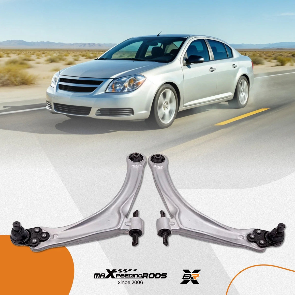 2X Front Lower Control Arm with Ball Joint for Chevrolet Cobalt (2006–2010)