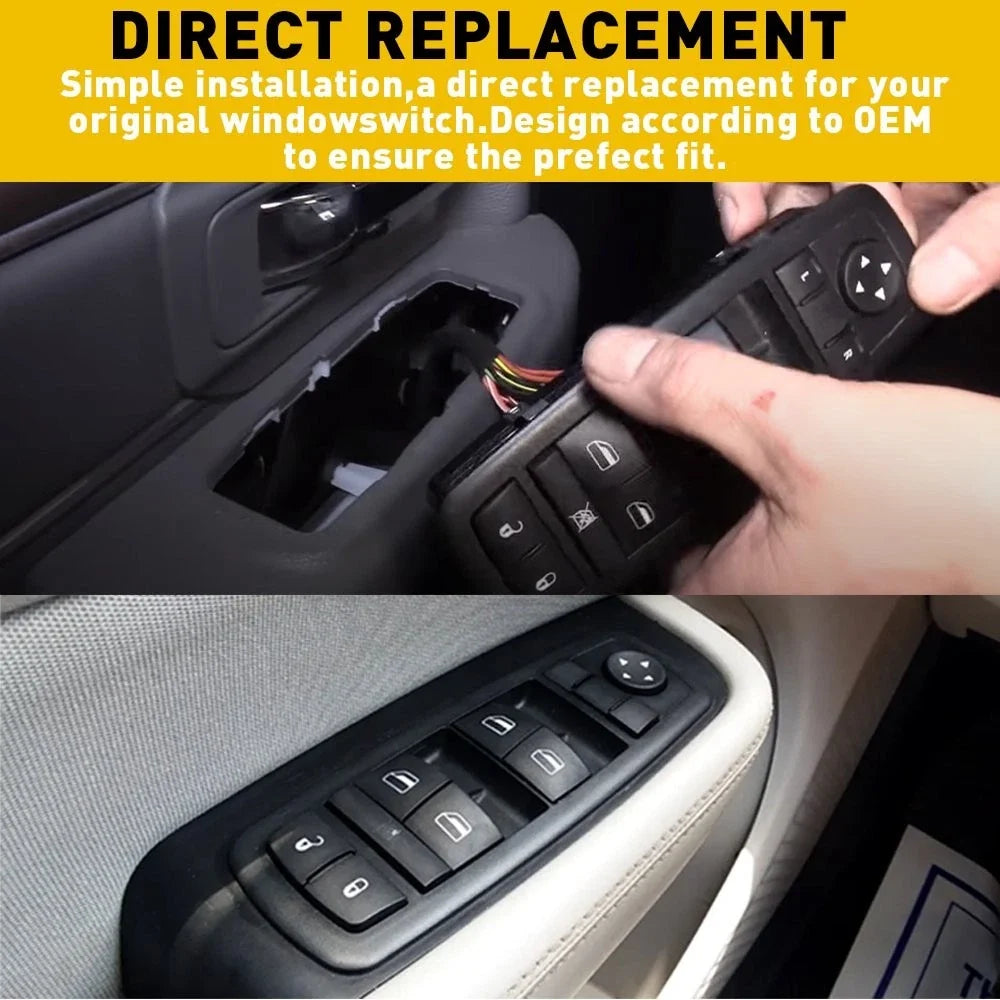 Master Power Window Switch Control Left for Chrysler Jeep (2013–2015)