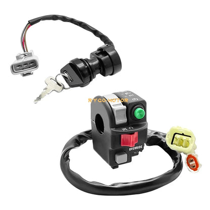 Handlebar Kill Switch & Ignition Key Switch for Kodiak 450 700 2016-2023