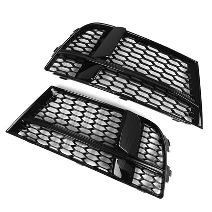 Honeycomb Open Mesh Front Fog Light Grille for Audi A3 S3 2013-2020