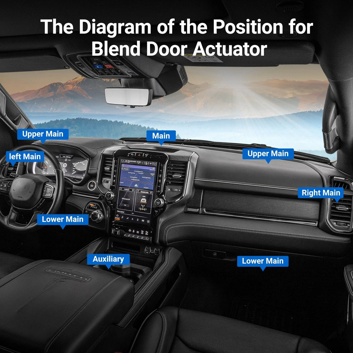 Blend Air Door Actuator for Buick Regal (1990-1994, 1997-2004) 604-107