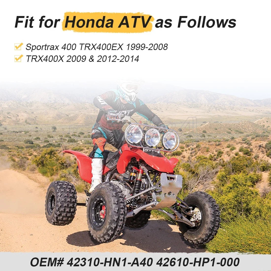 Rear Axle Shaft Wheel Hub for Honda TRX400X (1999–2014)
