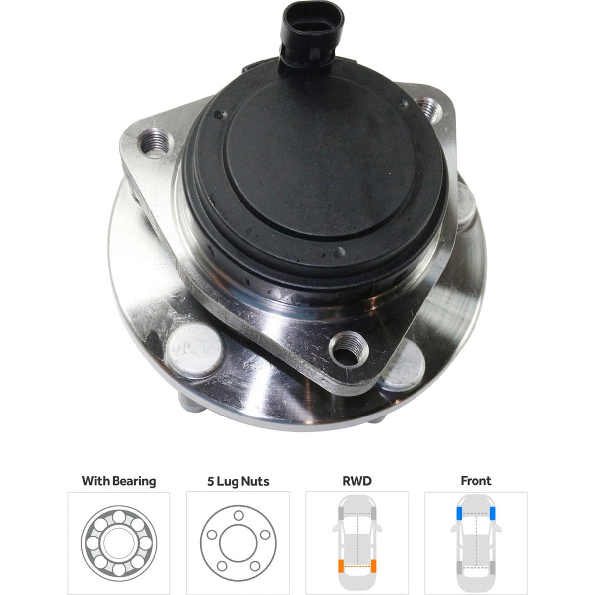 Set of 2 Wheel Hubs for Pontiac G8 (2008–2009) Front Left & Right