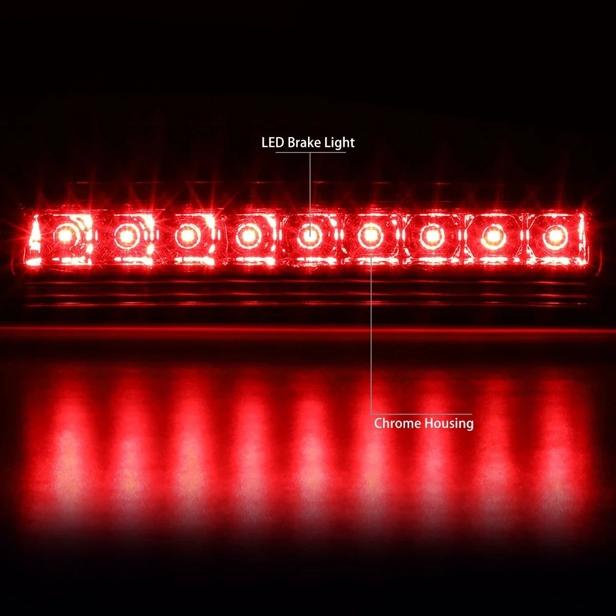 Full LED High Mount Third Tail Brake Light for Honda Ridgeline (2006–2014)
