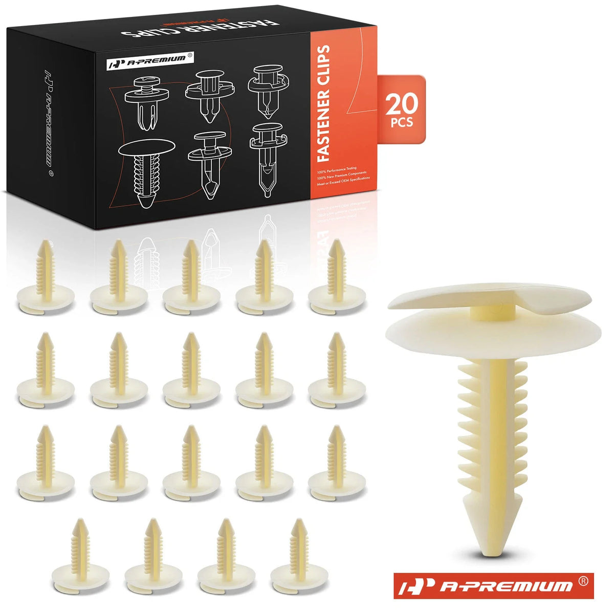 20Pcs Nylon Door Trim Panel Retainer Clips for GM