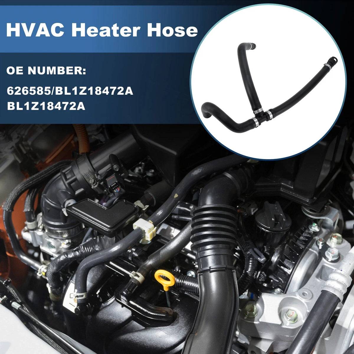 Inlet and Outlet HVAC Heater Hose for Ford Expedition (2011–2014) BL1Z18472A