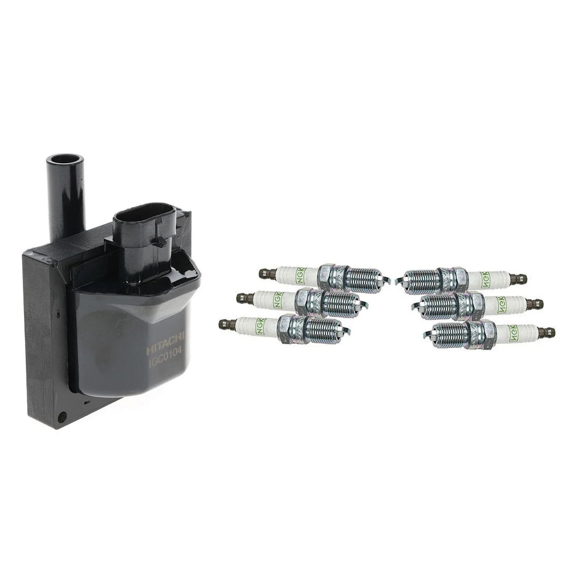 Set of 8 Hitachi Ignition Coils & NGK Platinum Spark Plugs for C1500 K1500 Firebird (1990–1997)