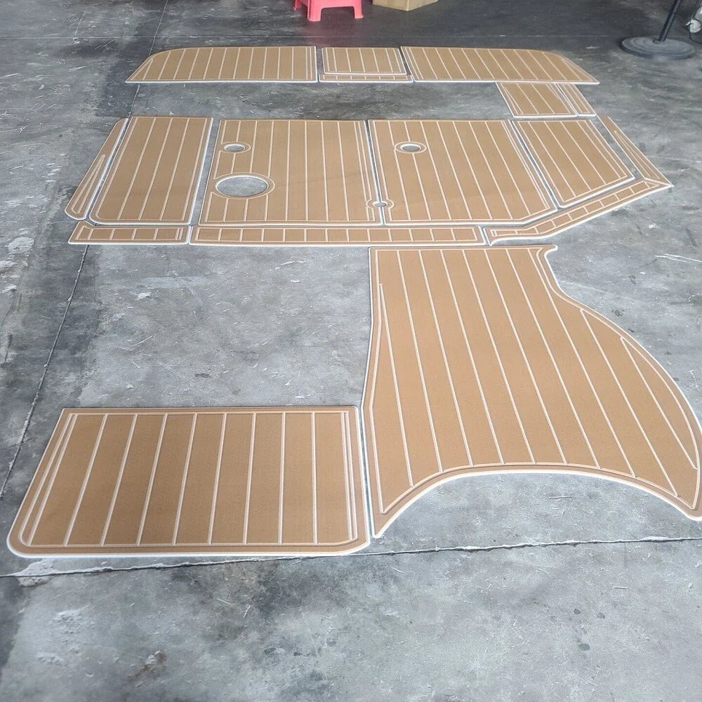 Teak Flooring EVA Cockpit Pad for Sea Ray Sundancer 290 (1999-2000)