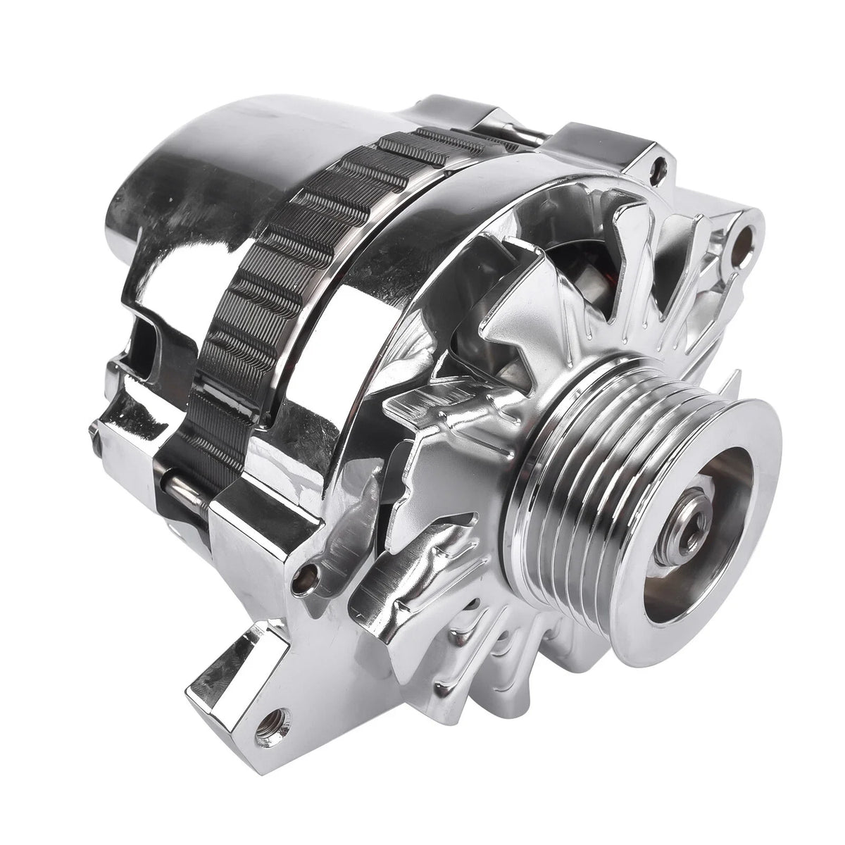 Chrome Alternator for GM Chevy SBC BBC (12V 160 AMP)