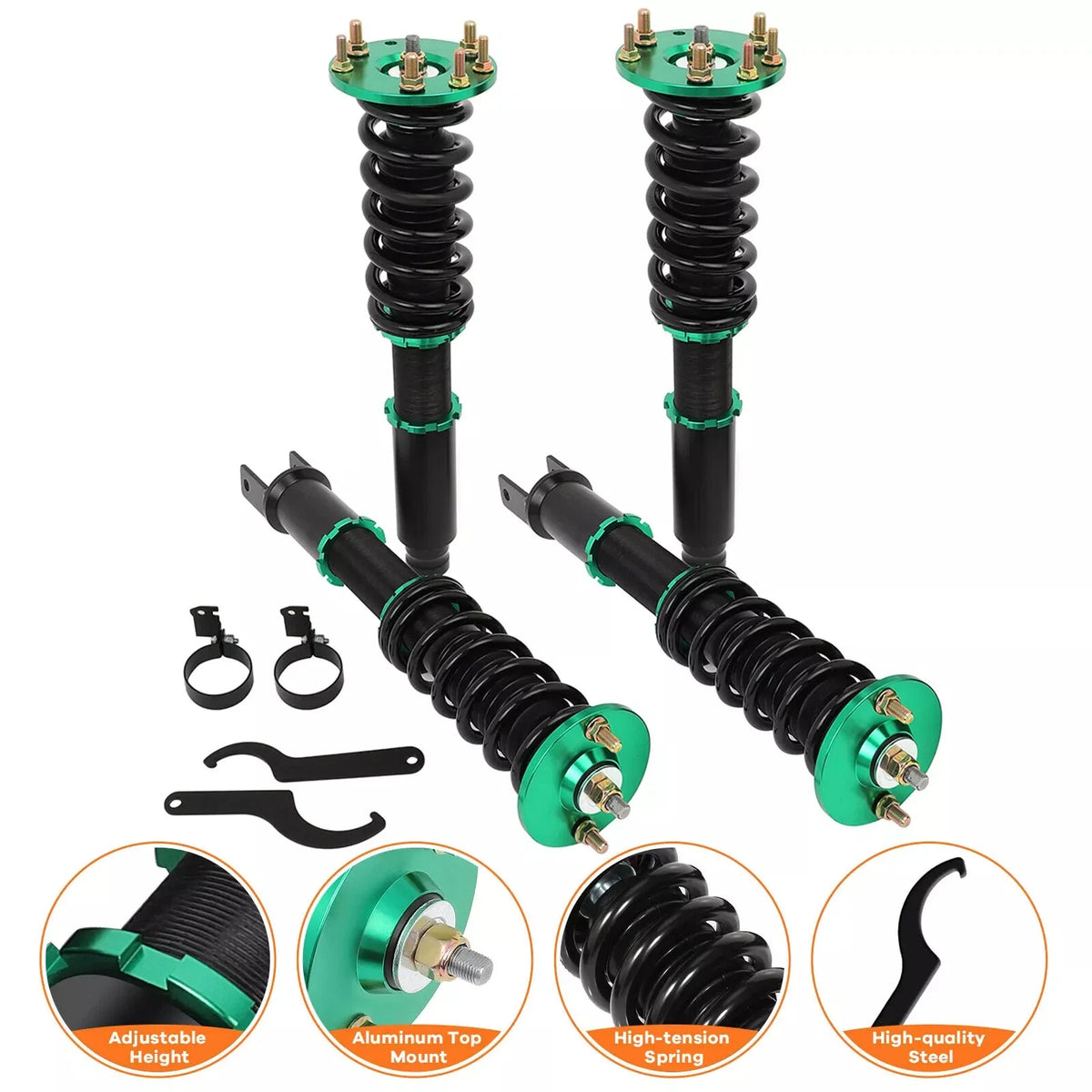 Coilovers for Honda Accord (2008–2012) Adjustable Height Shocks