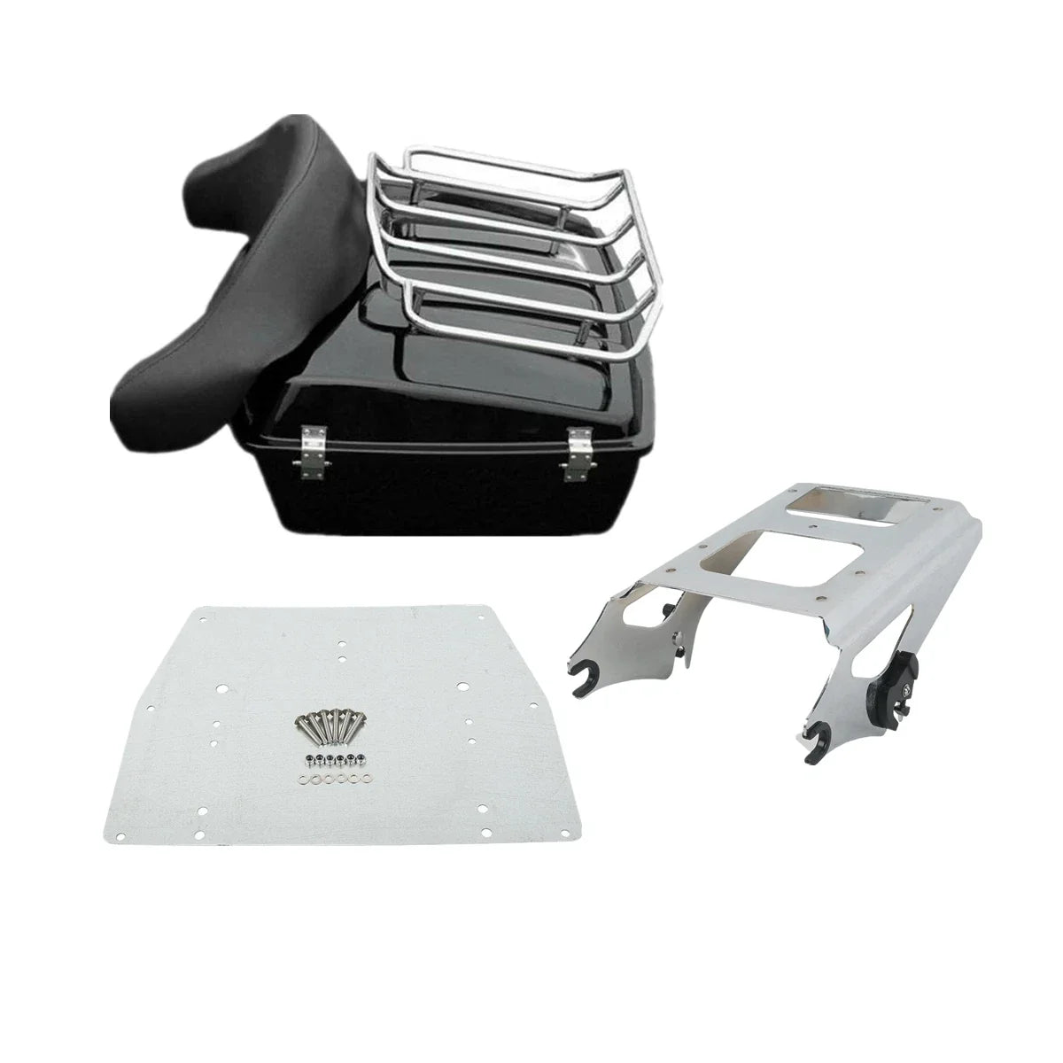 Trunk Backrest Mount Plate Chopped for Harley Street Glide 2009–2013