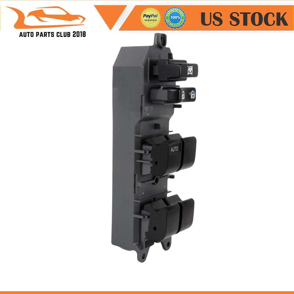 Window Switch for Toyota Highlander 2008–2013 (Front Driver Side, Auto)