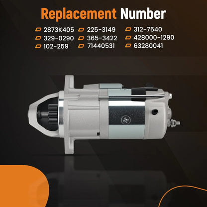 Starter for JCB Perkins 1103D-33 (MSN8041, 63280041, 2873K405)