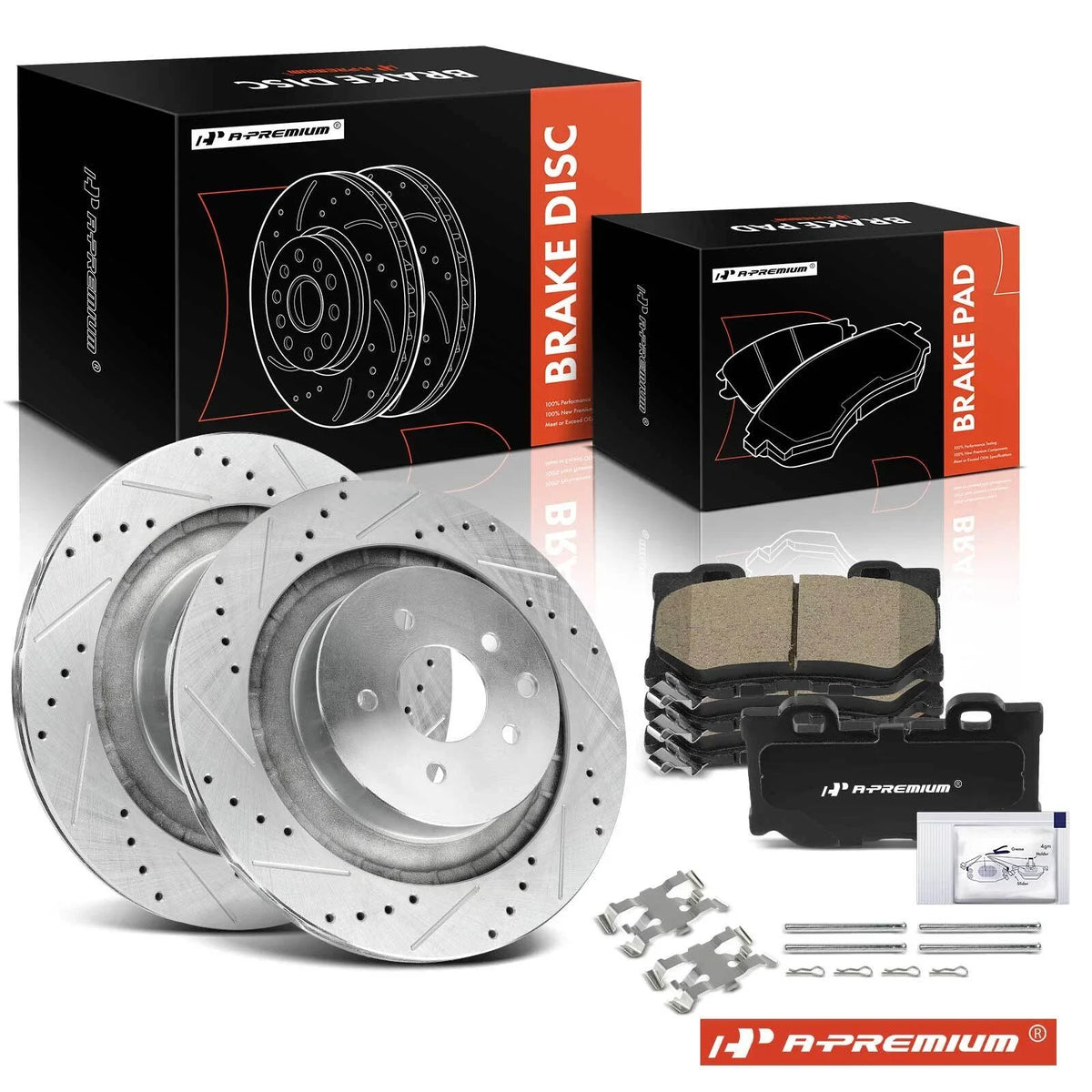 Drilled Brake Rotors & Ceramic Pads for Infiniti G37 (2008–2013)