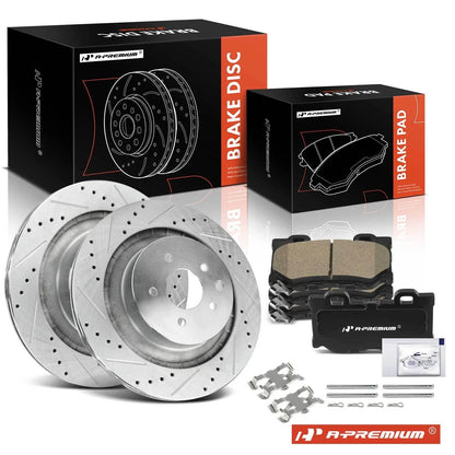 Drilled Brake Rotors & Ceramic Pads for Infiniti G37 (2008–2013)