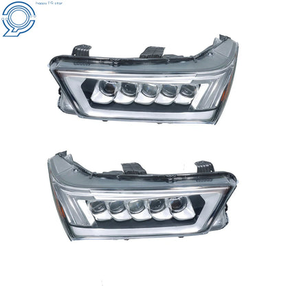2X LED Headlights Chrome Without Module for Acura MDX (2017-2020)