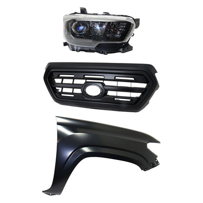 Headlight Kit for Toyota Tacoma (2017) RH Assembly Halogen