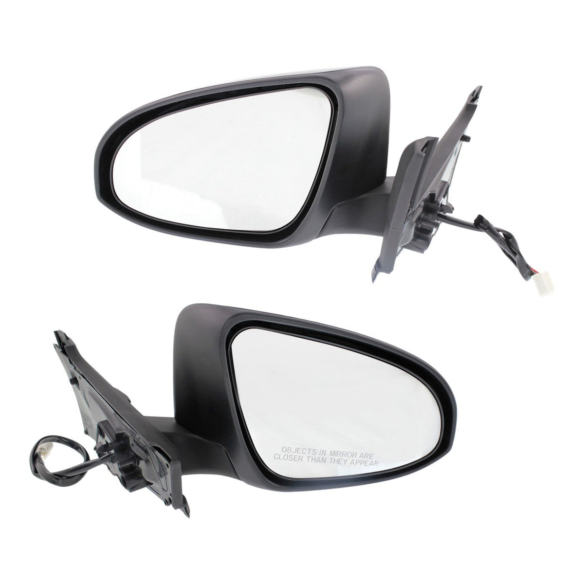 Power Mirrors for Toyota Yaris (2015–2018) - Paintable
